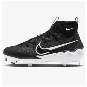 Nike Alpha Huarache NXT Black White Mens Size 7.5 Baseball Cleats DJ6517-001
